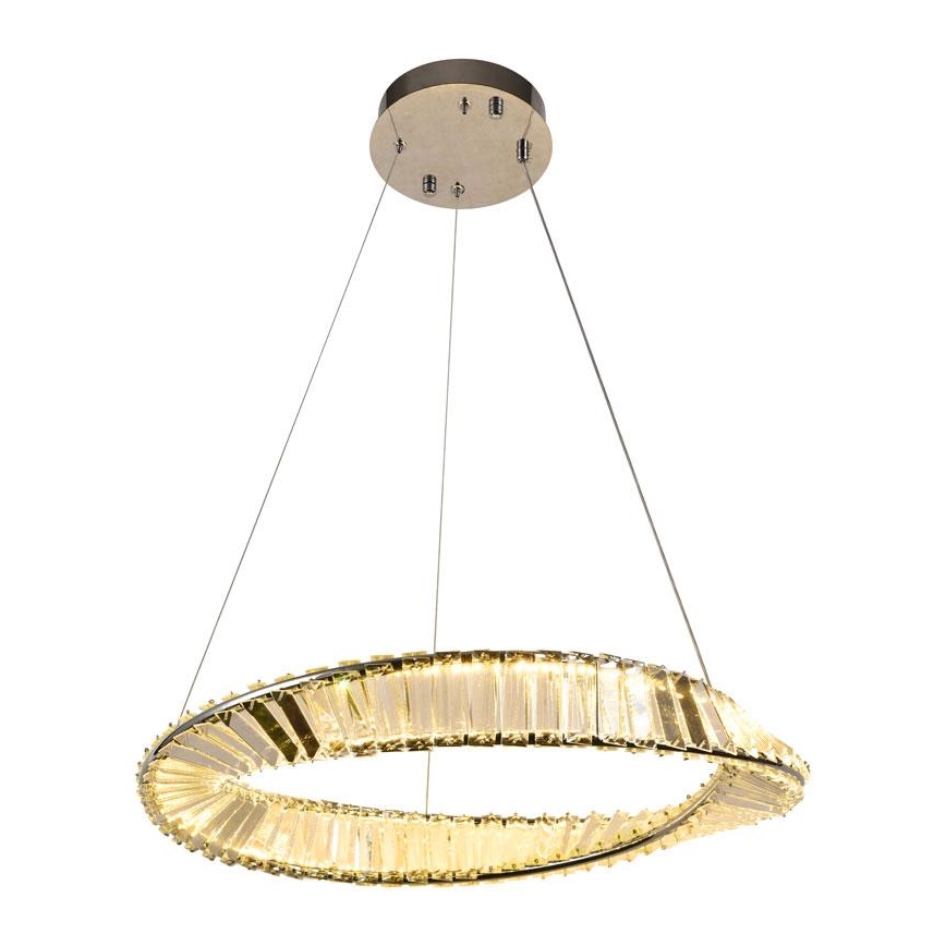 LED Dimbaar kristal Hanglamp aan een touw LED/40W/230V 3000-6500K + afstandsbediening