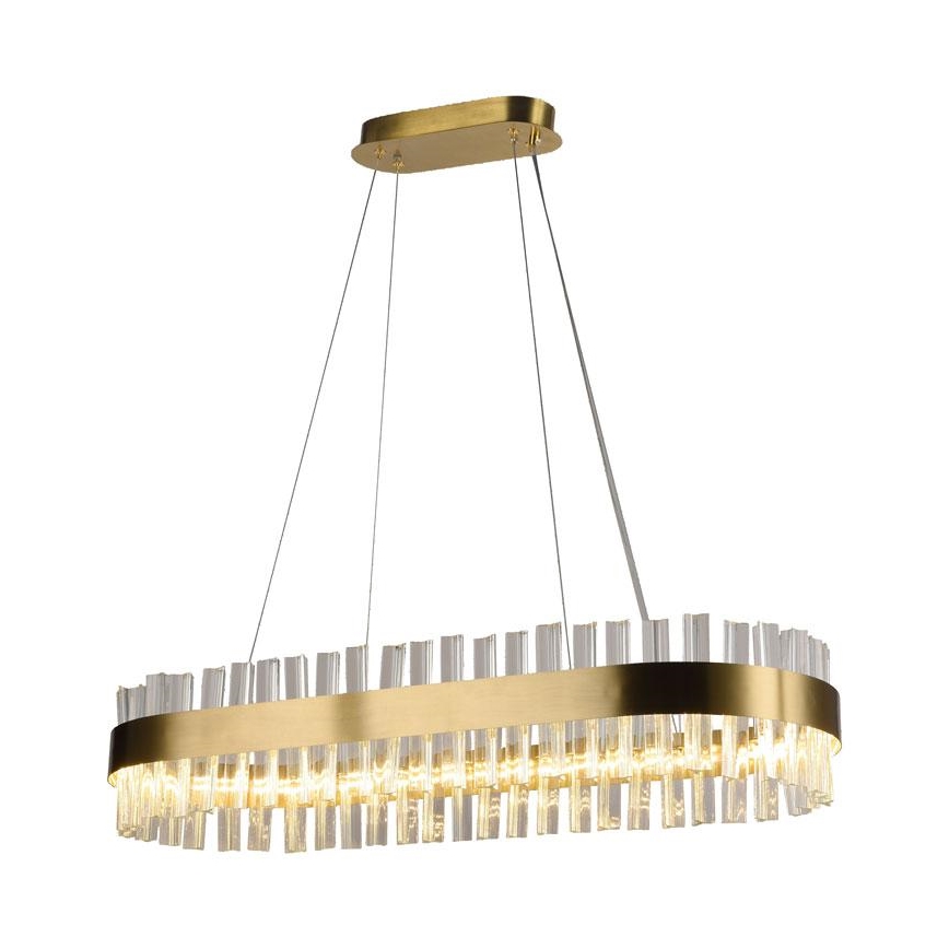 LED Dimbaar kristal Hanglamp aan een touw LED/45W/230V 3000-6500K + afstandsbediening