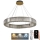 LED Dimbaar kristal Hanglamp aan een touw LED/50W/230V 3000-6500K chroom/goud + afstandsbediening