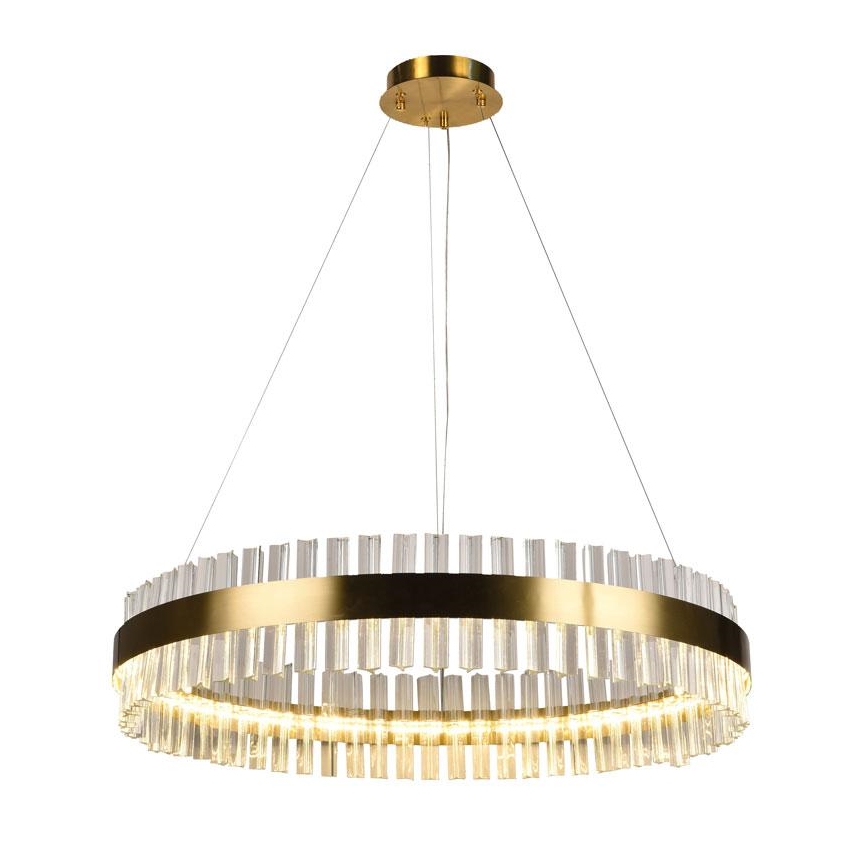 LED Dimbaar kristal Hanglamp aan een touw LED/55W/230V 3000-6500K + afstandsbediening