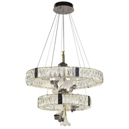 LED Dimbaar kristal Hanglamp aan een touw LED/70W/230V 3000-6500K + afstandsbediening