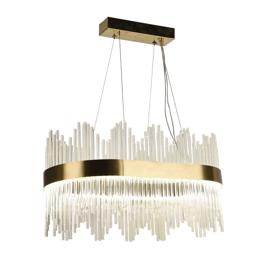 LED Dimbaar kristal Hanglamp aan een touw LED/70W/230V 3000-6500K + afstandsbediening