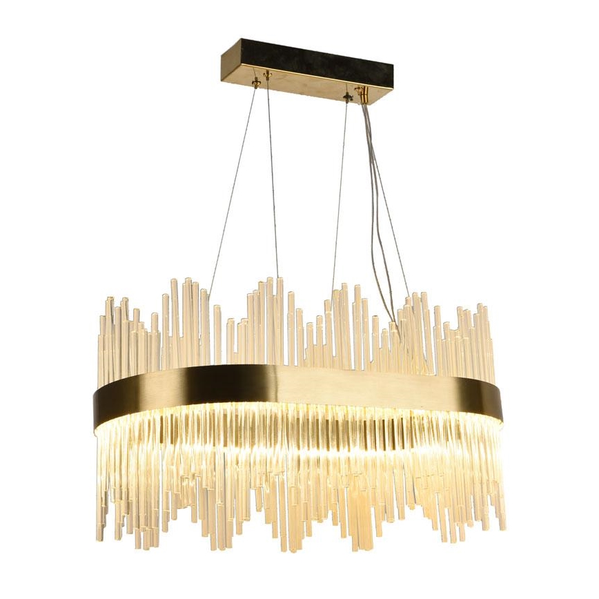 LED Dimbaar kristal Hanglamp aan een touw LED/70W/230V 3000-6500K + afstandsbediening