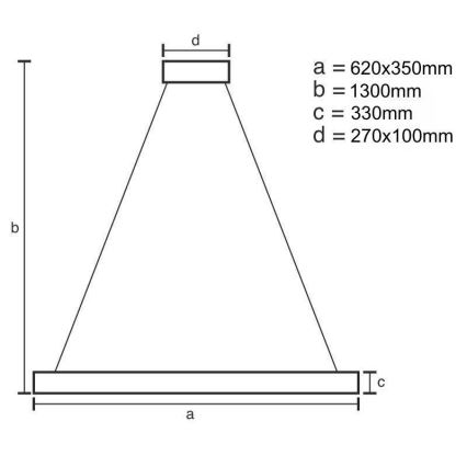 LED Dimbaar kristal Hanglamp aan een touw LED/70W/230V 3000-6500K + afstandsbediening