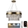 LED Dimbaar kristal Hanglamp aan een touw LED/80W/230V 3000-6500K + afstandsbediening