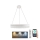 LED Dimbaar kristal Hanglamp aan een touw LED/80W/230V 3000-6500K wit + afstandsbediening