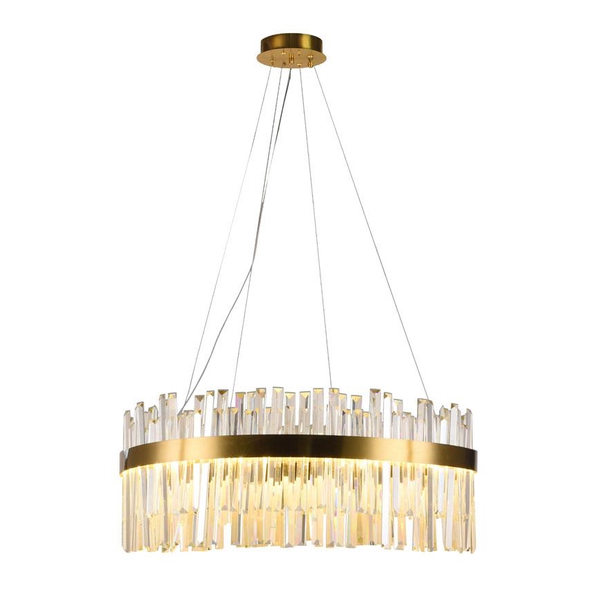 LED Dimbaar kristal Hanglamp aan een touw LED/80W/230V 3000-6500K + afstandsbediening