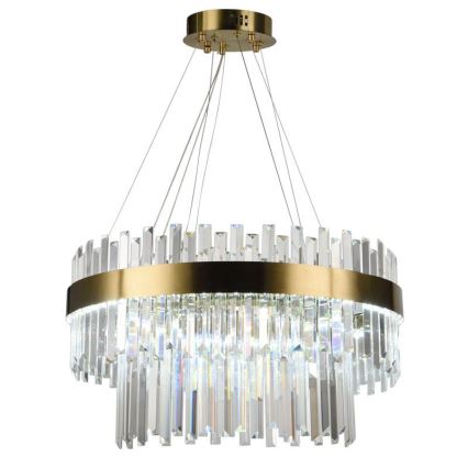 LED Dimbaar kristal Hanglamp aan een touw LED/80W/230V 3000-6500K + afstandsbediening