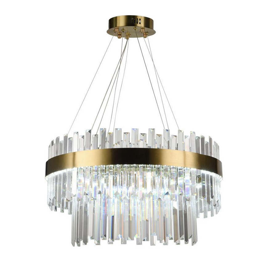 LED Dimbaar kristal Hanglamp aan een touw LED/80W/230V 3000-6500K + afstandsbediening