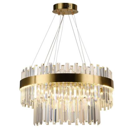 LED Dimbaar kristal Hanglamp aan een touw LED/80W/230V 3000-6500K + afstandsbediening