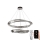 LED Dimbaar kristal Hanglamp aan een touw LED/90W/230V 3000-6500K chroom + afstandsbediening
