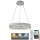 LED Dimbaar kristal Hanglamp aan een touw LED/90W/230V 3000-6500K wit + afstandsbediening