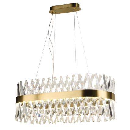 LED Dimbaar kristal Hanglamp aan een touw LED/90W/230V 3000-6500K + afstandsbediening