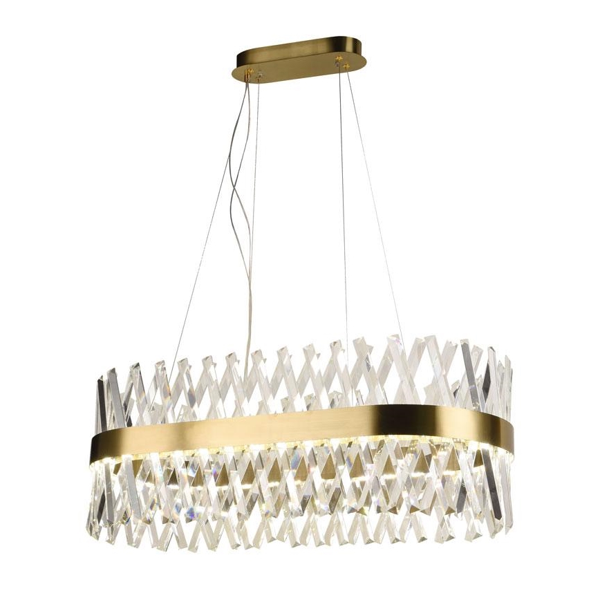 LED Dimbaar kristal Hanglamp aan een touw LED/90W/230V 3000-6500K + afstandsbediening