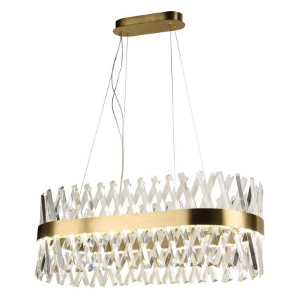 LED Dimbaar kristal Hanglamp aan een touw LED/90W/230V 3000-6500K + afstandsbediening