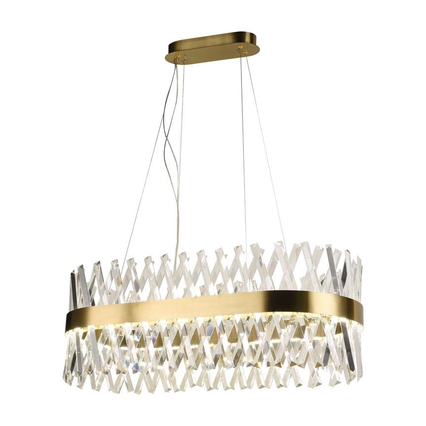 LED Dimbaar kristal Hanglamp aan een touw LED/90W/230V 3000-6500K + afstandsbediening