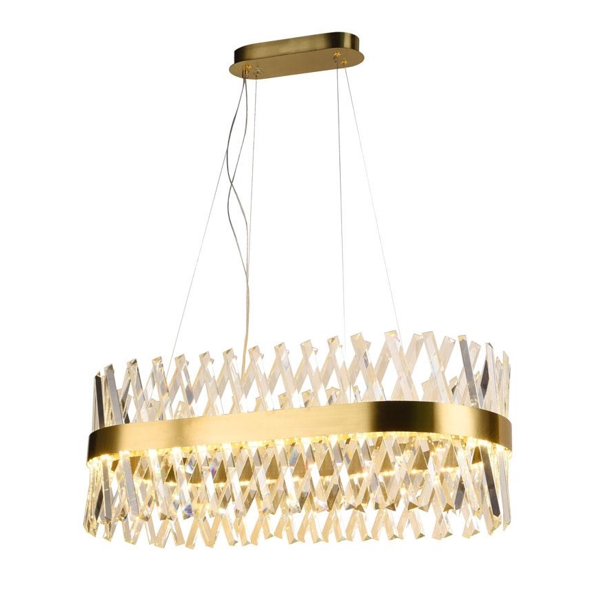 LED Dimbaar kristal Hanglamp aan een touw LED/90W/230V 3000-6500K + afstandsbediening