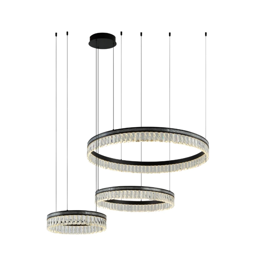 LED-dimbare kristallen kroonluchter met kabelophanging THALIA LED/120W/230V 3000-6000K + afstandsbediening