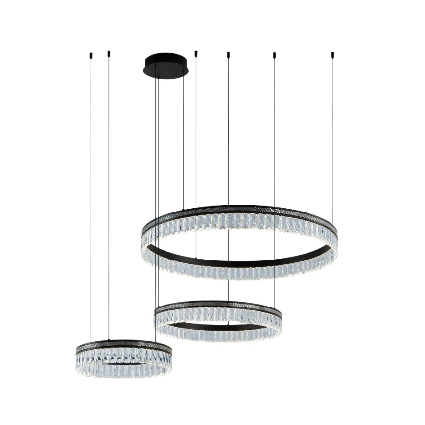 LED-dimbare kristallen kroonluchter met kabelophanging THALIA LED/120W/230V 3000-6000K + afstandsbediening