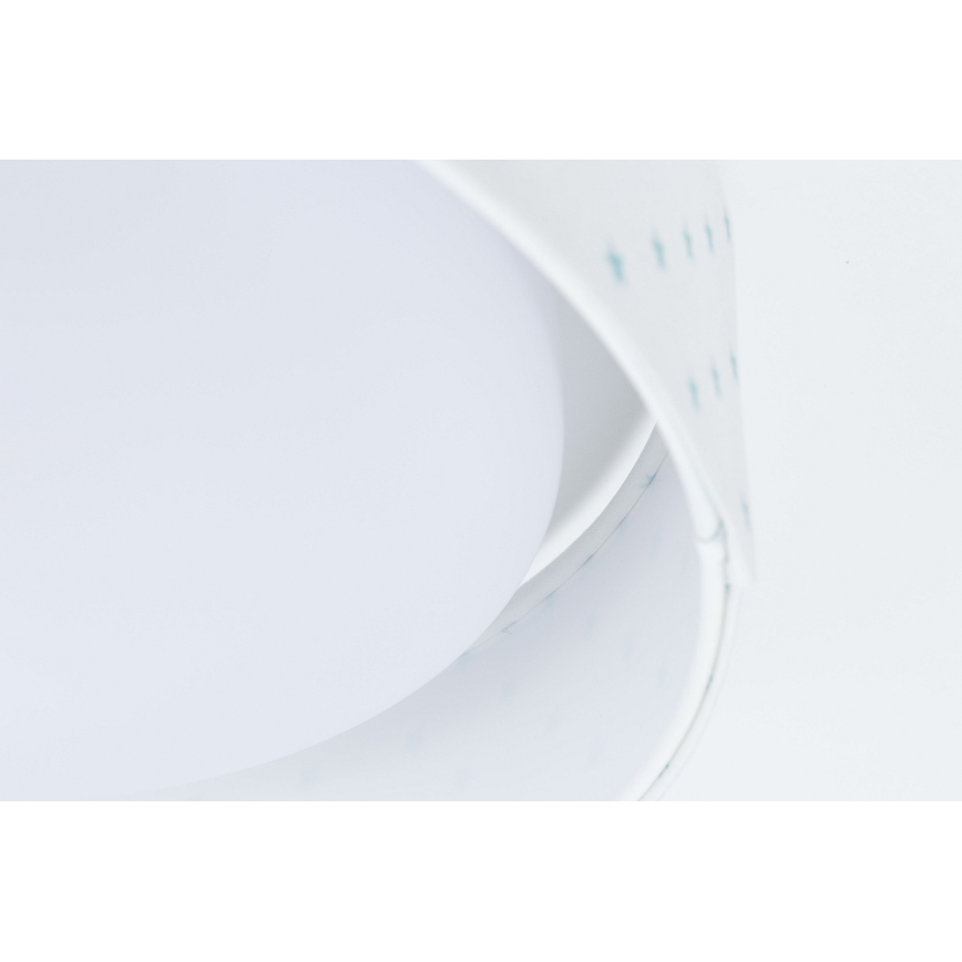 LED dimbare plafondlamp SMART GALAXY KIDS LED/24W/230V 3000-6500K sterren wit/turkoois + afstandsbediening