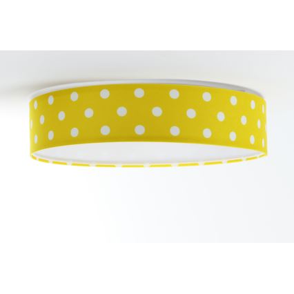 LED dimbare plafondlamp SMART GALAXY KIDS LED/24W/230V 3000-6500K stippen geel/wit + afstandsbediening