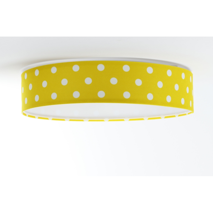 LED dimbare plafondlamp SMART GALAXY KIDS LED/24W/230V 3000-6500K stippen geel/wit + afstandsbediening
