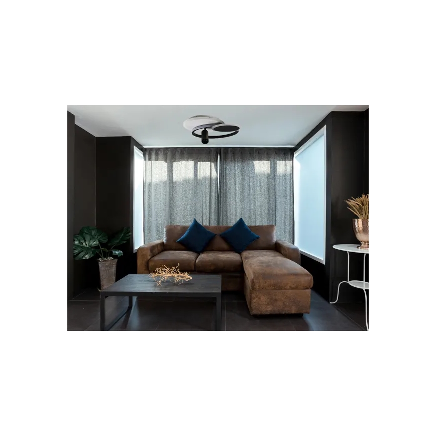 Dimbare LED Plafondlamp LED/65W/230V 3000-6500K wit/zwart + afstandsbediening