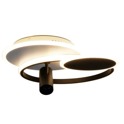 Dimbare LED Plafondlamp LED/65W/230V 3000-6500K wit/zwart + afstandsbediening