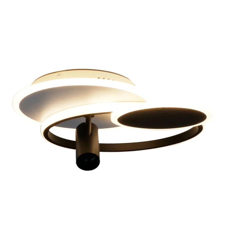 Dimbare LED Plafondlamp LED/65W/230V 3000-6500K wit/zwart + afstandsbediening