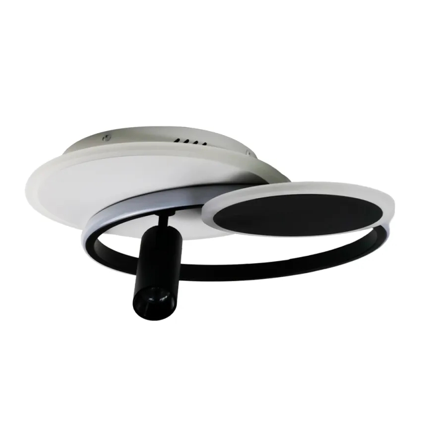 Dimbare LED Plafondlamp LED/65W/230V 3000-6500K wit/zwart + afstandsbediening