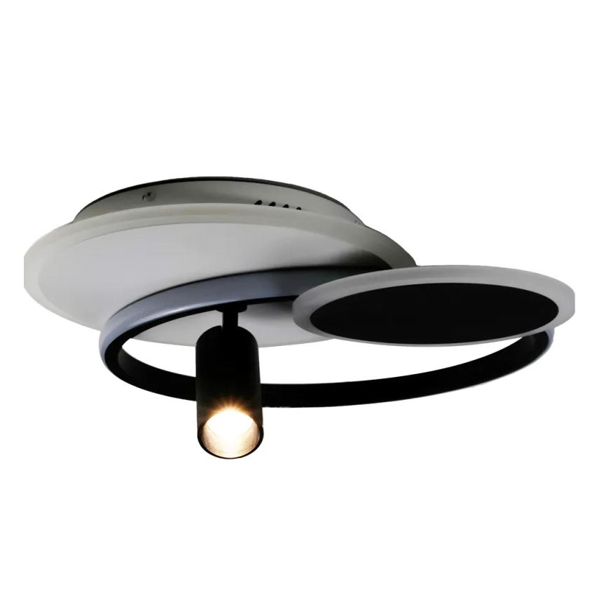 Dimbare LED Plafondlamp LED/65W/230V 3000-6500K wit/zwart + afstandsbediening