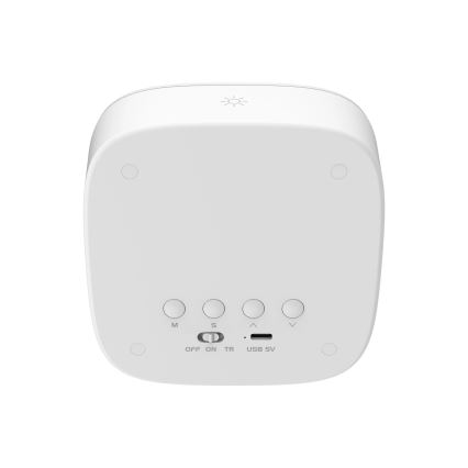 LED Dimbaar nachtlampje met wekker BUNNY LED/1,2W/5V 3000K