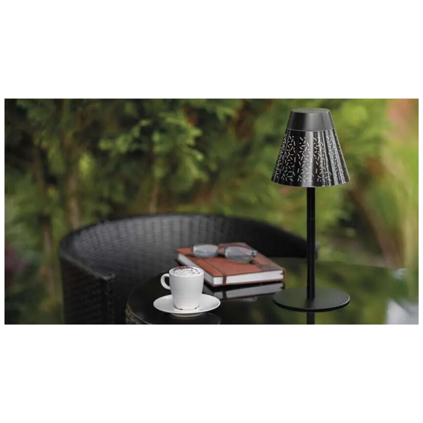 LED Dimbaar oplaadbaar buitenshuis tafellamp LED/4,2W/5V 2200mAh IP44