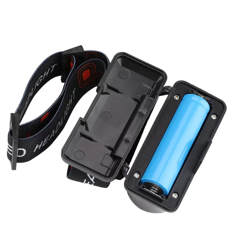 LED Dimbaar oplaadbaar hoofdlamp 2xLED/5V IP44 210 glanzend 2000 mAh