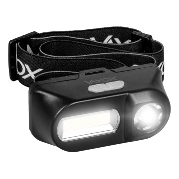 LED Dimbaar oplaadbaar hoofdlamp 2xLED/5V IPX4 250 glanzend 2000 mAh