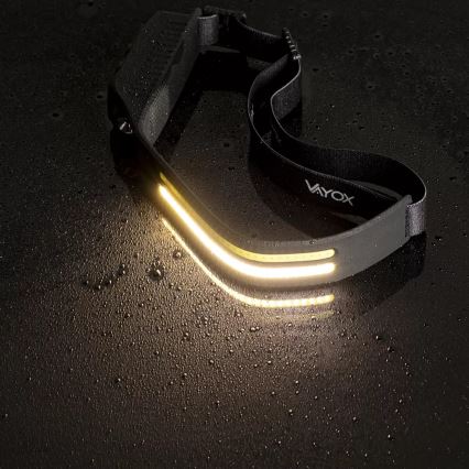 LED Dimbaar oplaadbaar hoofdlamp met sensor 3xLED/5V IP44 300 glanzend 1200 mAh