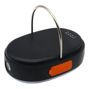 LED Dimbaar oplaadbaar lamp met powerbankfunctie K4 LED/1W/5V 3000-6500K IPX4 4000 mAh zwart
