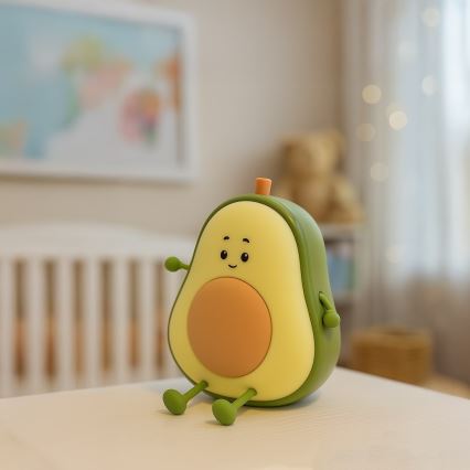LED-dimbaar oplaadbaar aanraakgevoelig nachtlampje voor kinderen AVOCADO LED/1W/5V 1200 mAh
