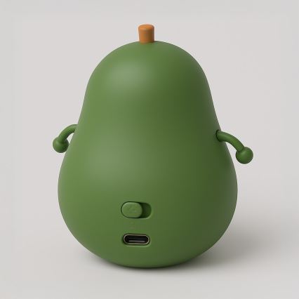 LED-dimbaar oplaadbaar aanraakgevoelig nachtlampje voor kinderen AVOCADO LED/1W/5V 1200 mAh