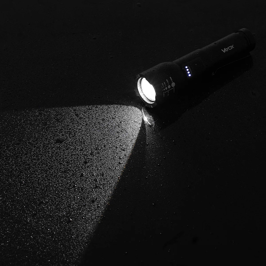 LED Dimbaar oplaadbaar zaklamp LED/20W/5V IPX4 800 glanzend 2000 mAh