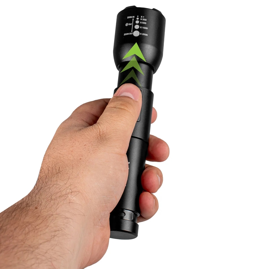 LED Dimbaar oplaadbaar zaklamp LED/20W/5V IPX4 800 glanzend 2000 mAh