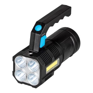 LED Dimbaar oplaadbaar zaklamp LED/5V IPX4 250 glanzend 1200 mAh