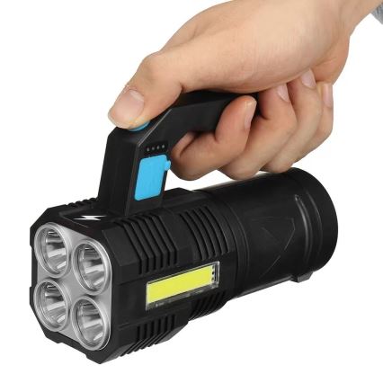 LED Dimbaar oplaadbaar zaklamp LED/5V IPX4 250 glanzend 1200 mAh