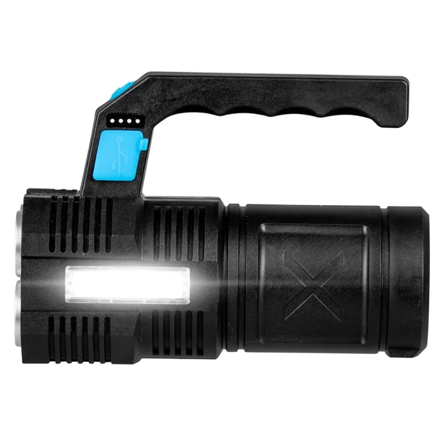 LED Dimbaar oplaadbaar zaklamp LED/5V IPX4 250 glanzend 1200 mAh