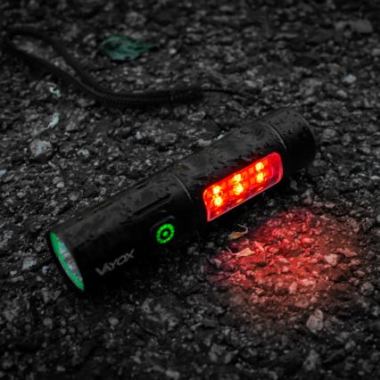 LED Dimbaar oplaadbaar zaklamp met een rood licht LED/5W/5V IPX4 250 glanzend 2000 mAh