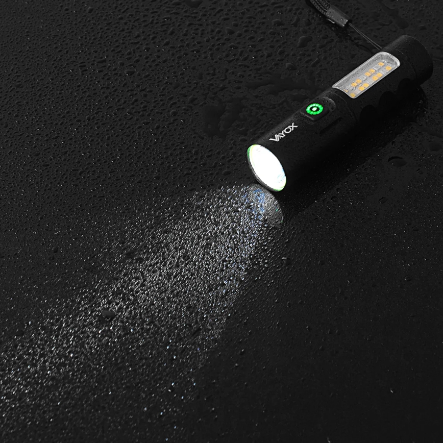 LED Dimbaar oplaadbaar zaklamp met een rood licht LED/5W/5V IPX4 250 glanzend 2000 mAh