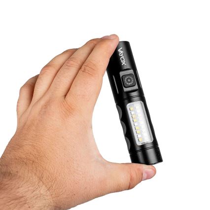 LED Dimbaar oplaadbaar zaklamp met een rood licht LED/5W/5V IPX4 250 glanzend 2000 mAh