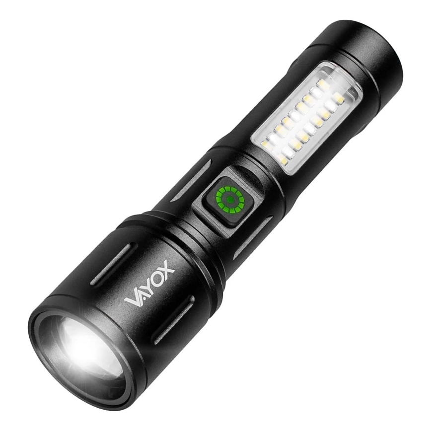 LED Dimbaar oplaadbaar zaklamp met een rood licht LED/5W/5V IPX4 260 glanzend 2000 mAh