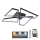 LED Dimbaar Plafondlamp LED/115W/230V 3000-6500K zwart + afstandsbediening