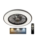 LED Dimbaar plafondlamp met ventilator OPAL LED/48W/230V 3000-6500K + afstandsbediening